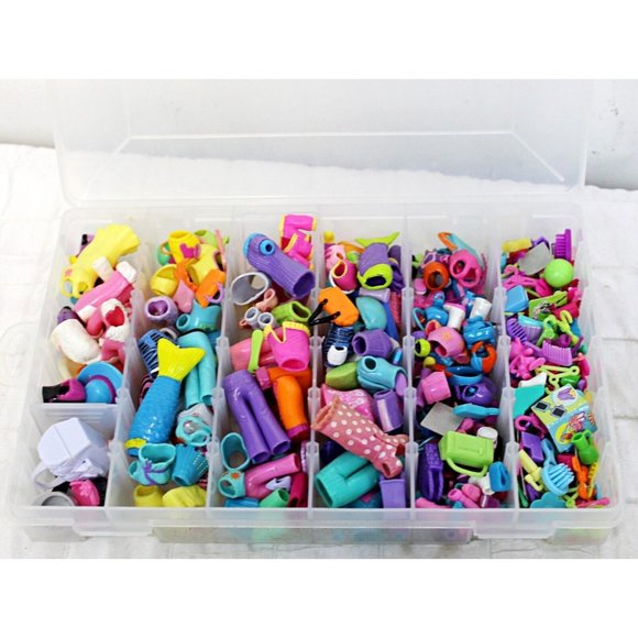 6 lb Lot of Mixed Polly Pocket Sets 23 dolls Bag 1 Box Of Outfits Shoes Oragnize - Picture 3 of 12